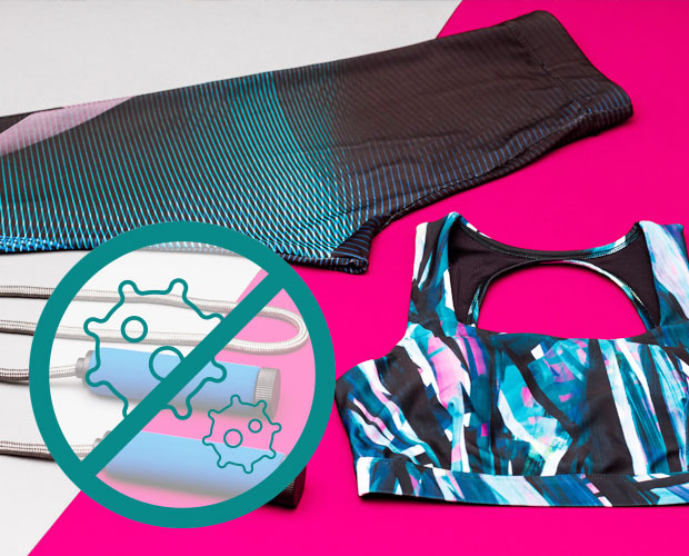 Sports equipment antimicrobial